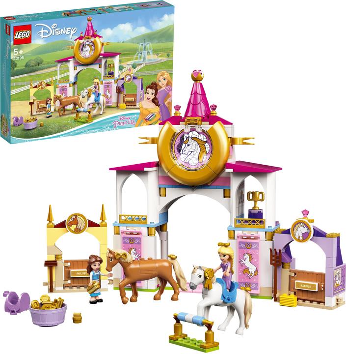 Immagine prodotto LEGO Disney Princess 43195 Belle e Rapunzel Cavallo Stabile (43195, LEGO Disney)