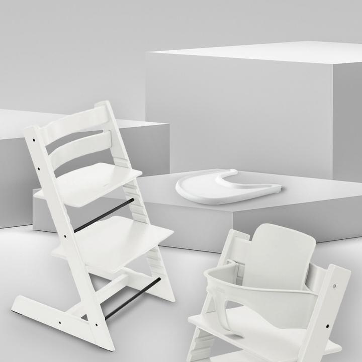 Actual product image Stokke Tripp Trapp Special Bundle 3, white (High chair booster seat)