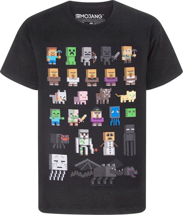 Actual product image Minecraft Childrens/Kids Sprites Short-Sleeved T-Shirt (128)