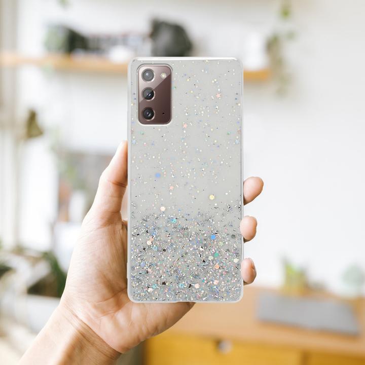 Actual product image Cadorabo TPU cover with glitter for Samsung Galaxy NOTE 20 (Samsung Galaxy Note 20)