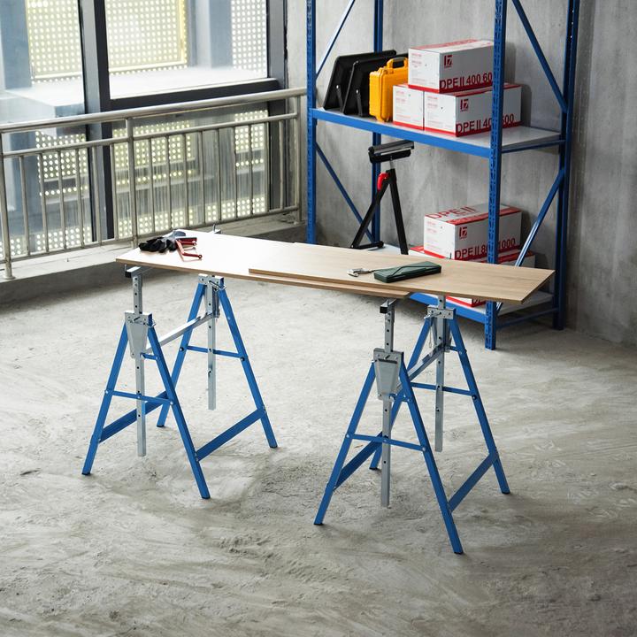 Immagine prodotto Homcom Set di 2 cavalletti da ponteggio (58 cm, 68 cm)