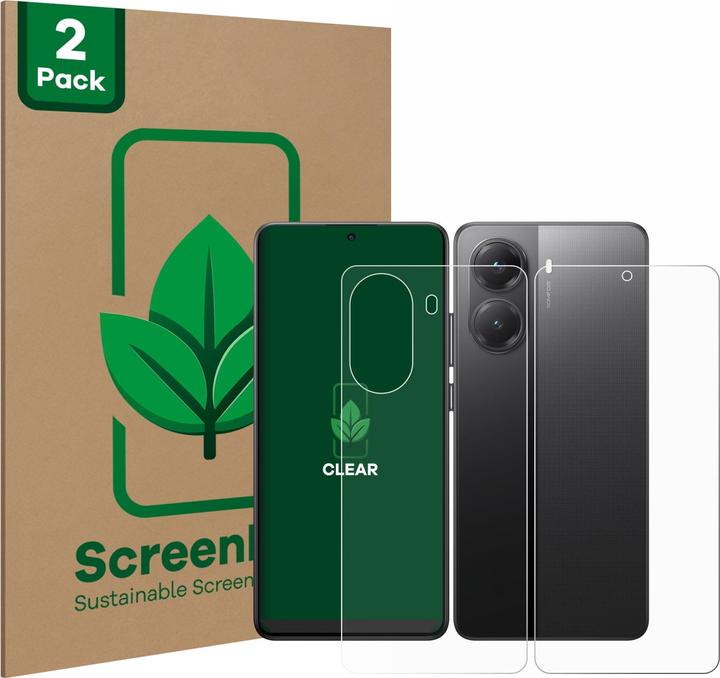Produktbild ScreenLeaf Schutzfolie nachhaltiger Displayschutz Display Schutz Folie Klar Transparent (2 Stück, Xiaomi Poco X7 Pro)