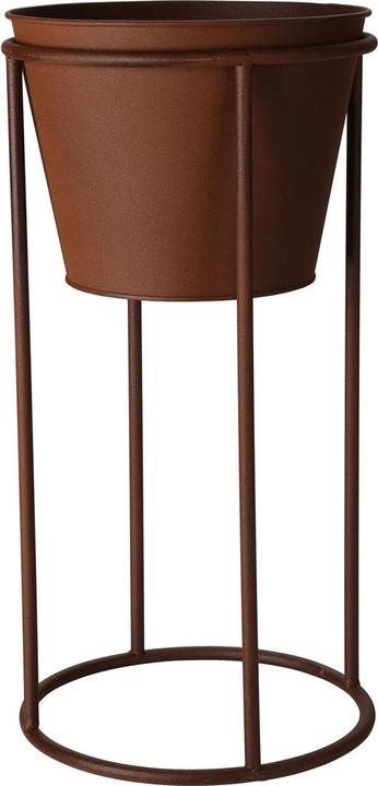 Image du produit Casativo Supports pour pots de fleurs en métal, couleur rouille, lot de 2