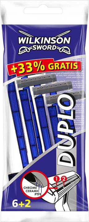 Wilkinson Schwert, Duplo, Rasierer, 8 Stücke