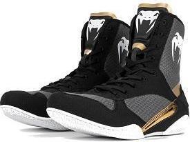 Actual product image Venum Boxing Shoes Boxing Boots / Elite / Black-White-Gold / EU 44 (44)
