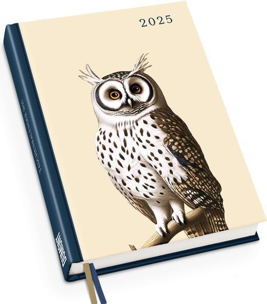 Produktbild Taschenkalender Eule 2025 - Von 30x40 - Terminplaner mit Wochenkalendarium - Format 11,3 x 16,3 c (Deutsch)