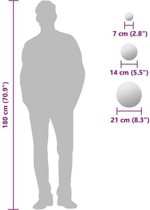 Produktbild VidaXL Curdin (Ø 21 cm, Ø 14 cm, Ø 7 cm)