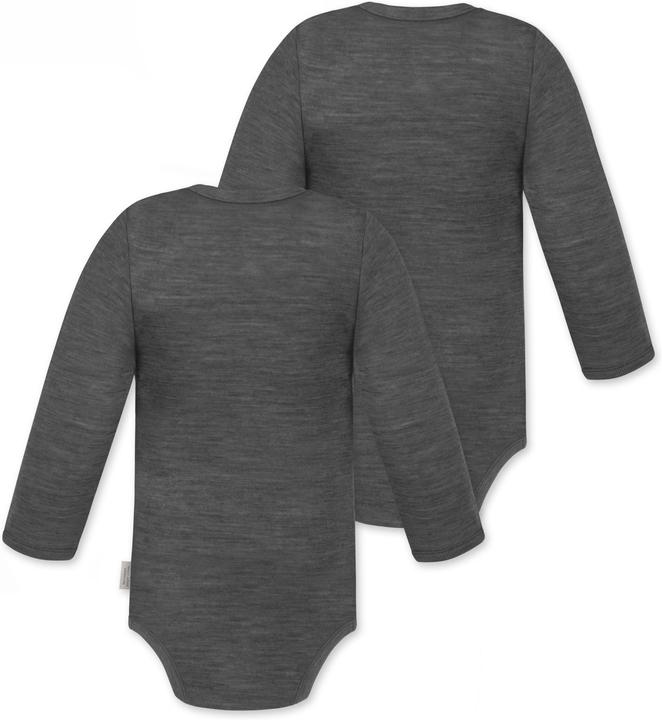Produktbild Normani 2er Pack Baby Merino Langarmbody „Tuai" - 9397 (92)