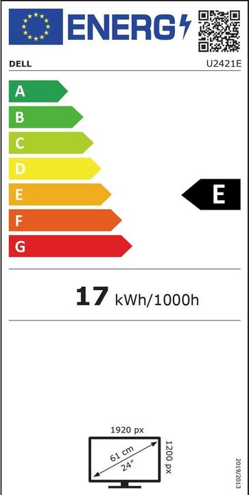 Energy Label Dell UltraSharp U2421E (1920 x 1200 pixels, 24.10")