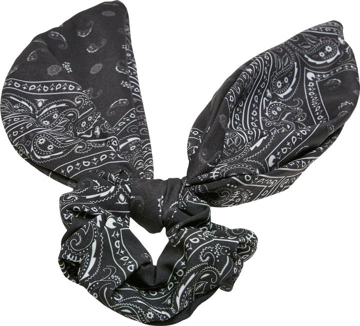Actual product image Urban Classics Bandana Print Scrunchies With XXL Bow 2-Pack - 17118