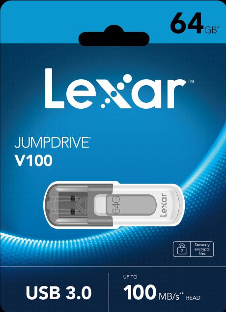 Immagine prodotto Lexar JumpDrive V100 (64 GB, USB-A, USB 3.0)