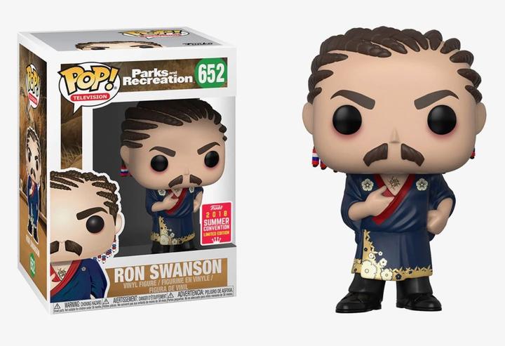 Produktbild Funko POP! Parks and Recreation Ron Swanson (Cornrows) Exclusive 2018