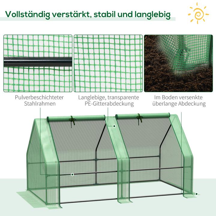 Produktbild Outsunny Gewächshaus mit Stecksystem Aufbau