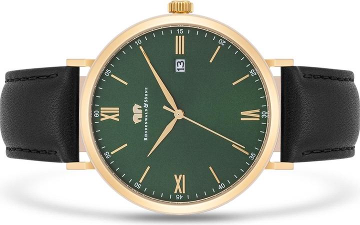 Image du produit Montre à quartz Adelsmann cuir véritable or jaune - 34114 (Montre analogique, 42 mm)