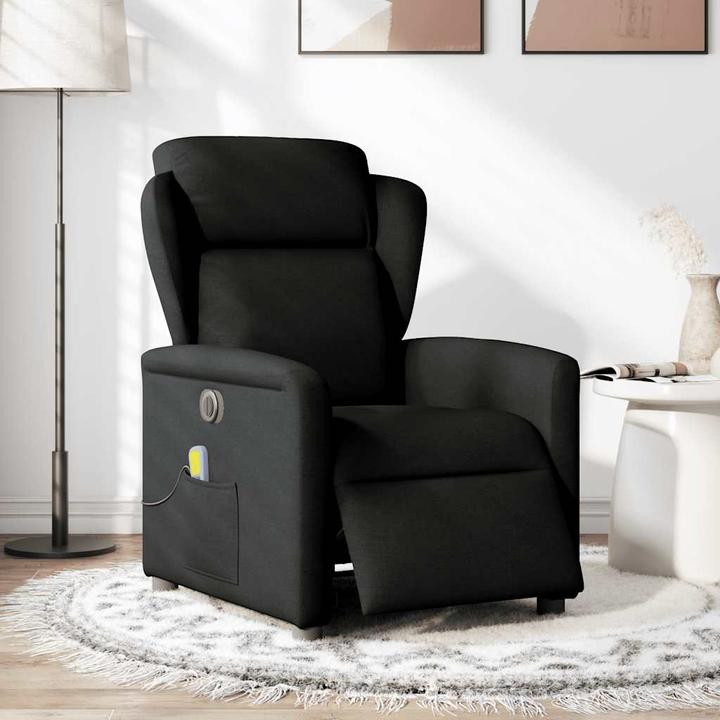 Produktbild VidaXL Massagesessel Elektrisch Schwarz Stoff