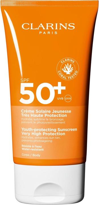 Produktbild Clarins Solaires Crême pour le Corps Sun Protection Factor 50 + (re) (Sonnencreme, SPF 50, 150 ml)