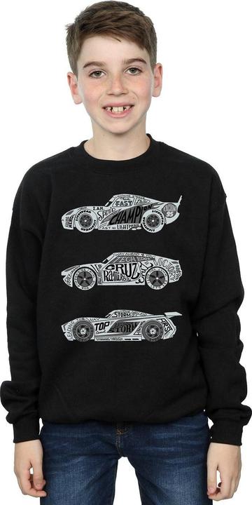Actual product image Disney Boys Cars Text Racers Sweatshirt (152, 158)