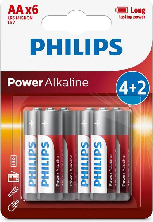Produktbild Philips Power Alkaline (6) LR6P6BP/10 (6 Stk., AA)