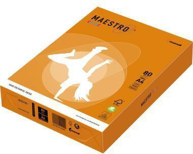 Produktbild No Name Papier xero A4 80 g Maestro pomara?czowy IGEPA 941OR43A80 (80 g/m², 500 x, A4)