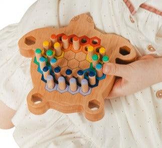 Image du produit Activity Board Jouet moteur en bois, trieur en bois, jouet sensoriel artisanal pour jeunes enfants