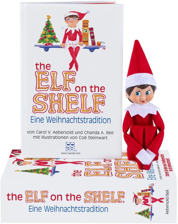 Elf on the Shelf Girl con libro, versione D