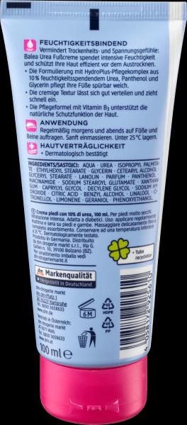 Produktbild dm Balea Fusscreme mit 10% Urea (Fusscrème & Fussgel, 100 ml)