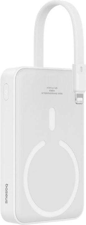 Actual product image Baseus Powerbank Magnetic Mini 10000mAh 20W MagSafe (white) (10000 mAh, 20 W, 20 Wh)