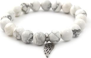 Produktbild Beneto Bead bracelet made of white howlite MINK30 / 17