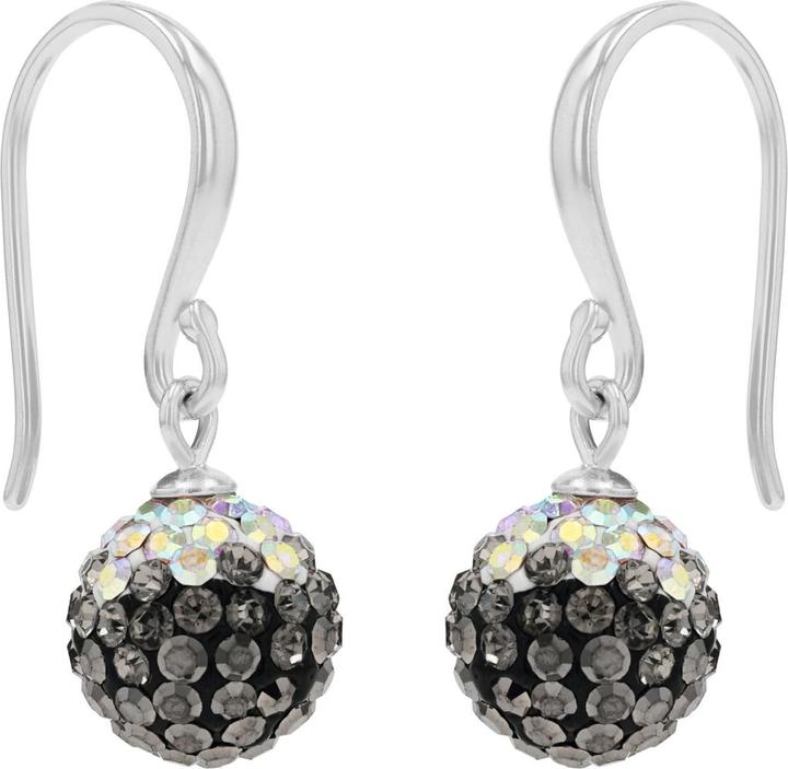 Amor Ohrschmuck für Damen, 925 Sterling Silber, Kristallglas (Silber 925)