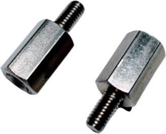 Actual product image Rs Pro Spacer: M4 x M4, length 57mm, stainless steel, outside/inside, hexagonal M4 M4, 7mm