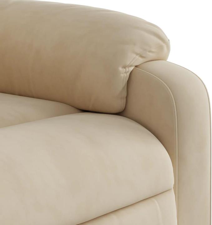 Produktbild VidaXL Massagesessel Creme Mikrofasergewebe,Farbe: Creme,Material