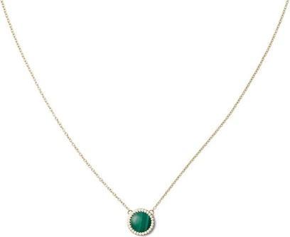 Immagine prodotto Daniel Wellington Gold-Plated Necklace With Green Malachite And Crystals Audrey
