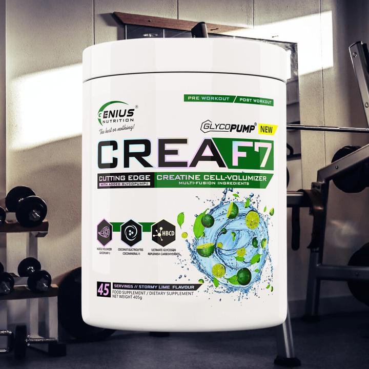 Actual product image Genius Nutrition CreaF7 (Stormy Lime, 405.41 g)