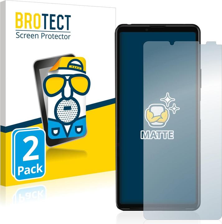 Actual product image BROTECT Anti-glare screen protector matt (2 Piece, Sony Xperia 10 III)