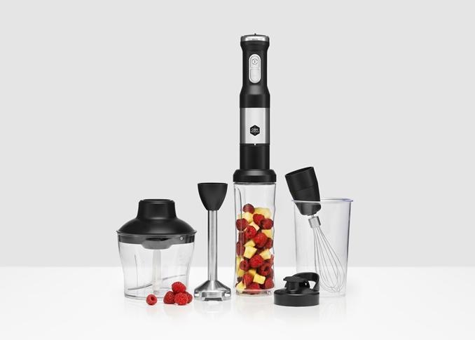 Produktbild OBH Nordica 7713 Mixer 0,7 l Pürierstab 850 W Schwarz, Edelstahl