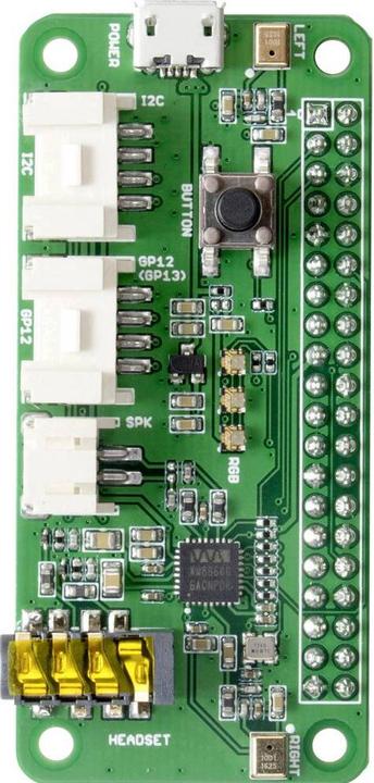 Actual product image Seeed Studio ReSpeaker 2-Mics HAT for Raspberry Pi 107100001