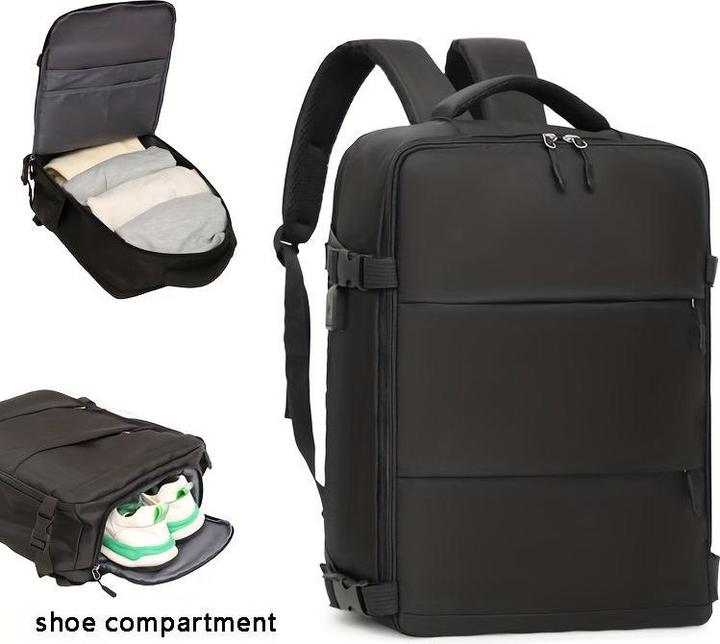 Produktbild Only-Bags.Store Vielseitiger Reiserucksack mit Schuhfach - stylisches und strapazierfähiges Nylon, verstellbare