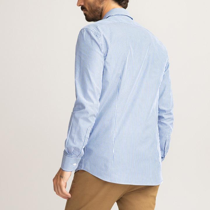 Image du produit La Redoute Collections Chemise à rayures avec col français (3XL)