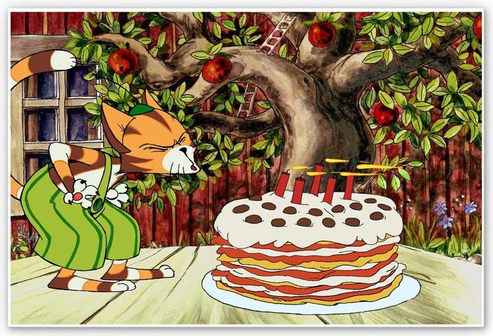Immagine prodotto Pettersson und Findus Torta di compleanno (60 x 40 cm)