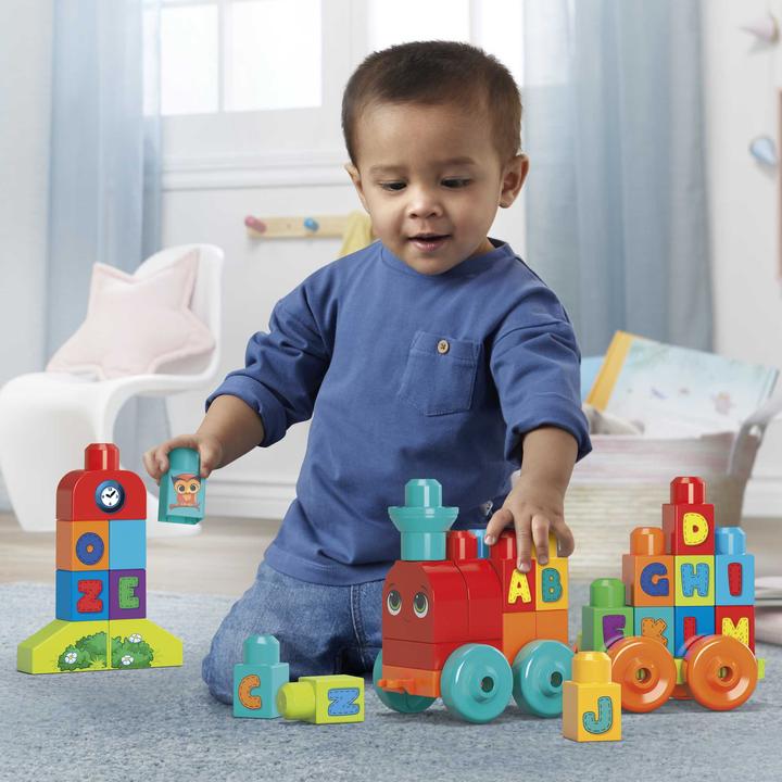 Image du produit Mega Bloks Train d'apprentissage ABC (60 pièces)