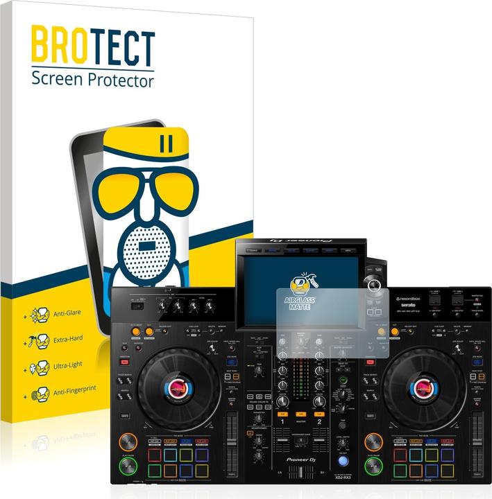 Produktbild BROTECT AirGlass Panzerglasfolie Matt (1 Stück, XDJ-RX3)