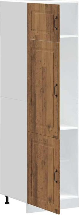 Actual product image VidaXL Kitchen cabinet Kalmar reclaimed wood look wood-based kitchen cabinet white (60 x 57 x 207 cm)