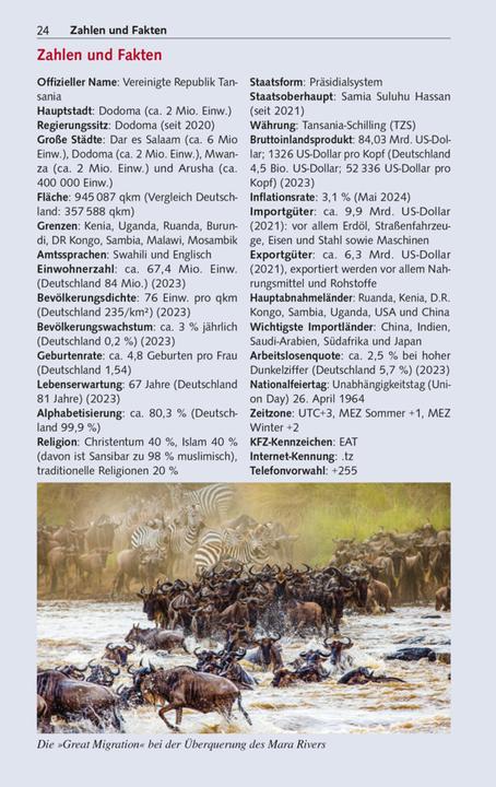 Produktbild Reiseführer Tansania und Sansibar (Deutsch, Francisca Chengula, 2024)