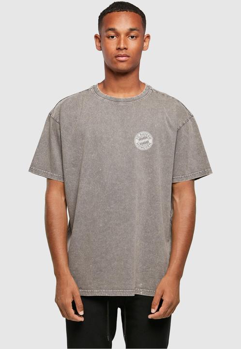 Produktbild FC Bayern München Logo Acid Washed Heavy Oversize Tee - 117805 (XS)