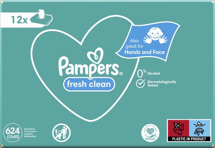 Image du produit Pampers frais et propre (624 pièce(s))
