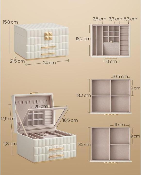 Produktbild Songmics Schmuckschatulle