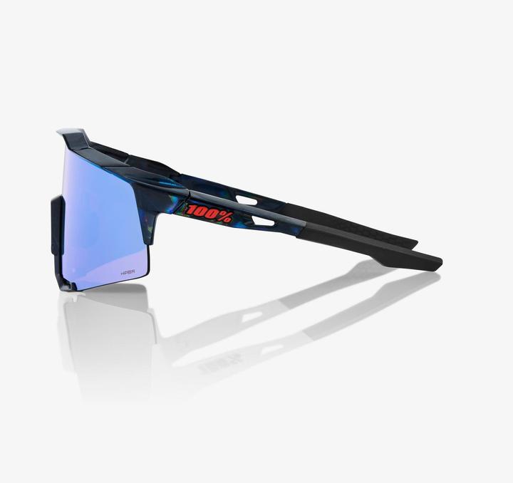 Image du produit 100% Lunettes Speedccraft-Black Holographic-Hiper Blue Multilayer Mirro (Noir, Bleu glacier)