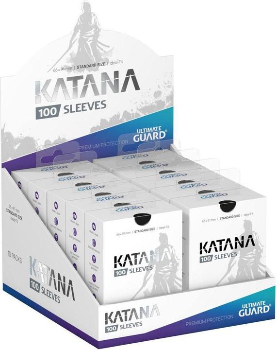Actual product image Ultimate Guard Card Sleeve Katana Sleeves Standard Size Black 100