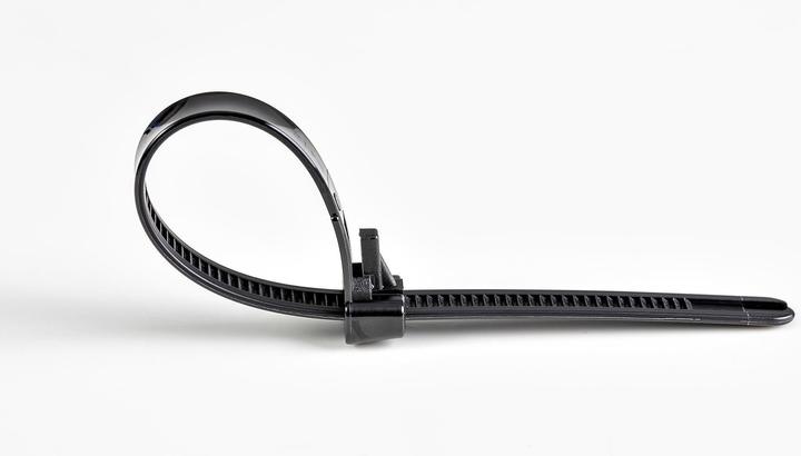 Actual product image StarTech 15cm(6") Reusable Cable Ties, 7mm(1/4") wide, 35mm(1-3/8") Bundle Dia. 22kg(50lb (Plastic cable ties, 150 mm, 100 pcs.)
