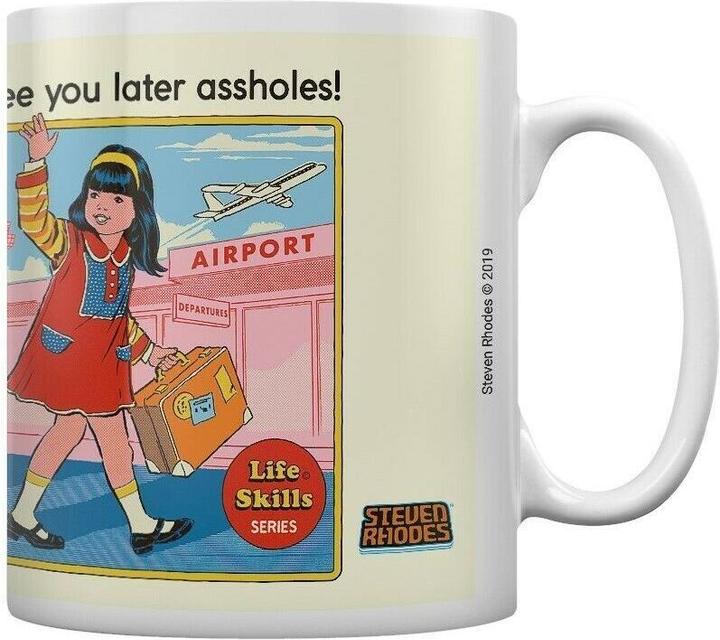 Actual product image Steven Rhodes Coffee Mug See You Later Assholes (325 ml, 1 x)